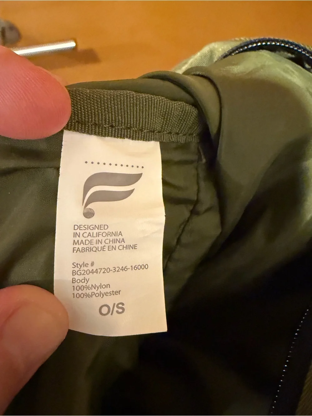 Men's Olive Green Roll-Top Fabletics the only Backpack
